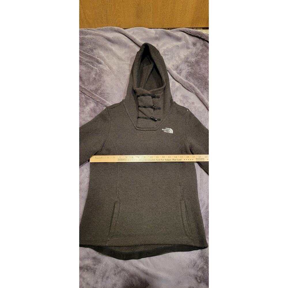 The North Face Womens Sherpa Fleece Hoodie Sz Small Pullover Toggle Neck Jacket - Picture 2 of 7